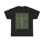 "Text Cross" Green T-shirt / In All Honor – Charlie Kirk (1993–2025)