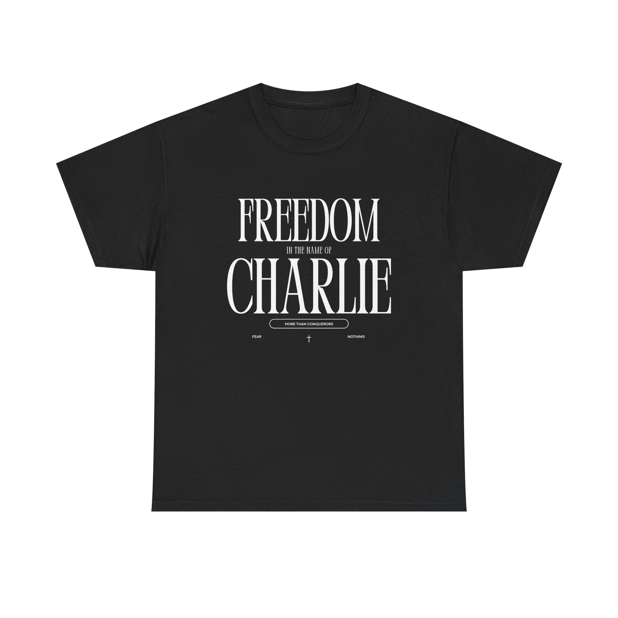 "FREEDOM" T-shirt / In All Honor – Charlie Kirk (1993–2025)